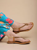 Shoetopia Women'S Snd-138 Copper Flat Sandal-3 Kids Uk (Snd-138-Copper)-Eu36,Copper,3,B0D8QFB536