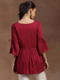 Libas Women'S Regular Kurti (29152_Burgundy Burgundy 2Xl