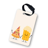 Funcart Friendship Food Theme Luggage Tag