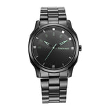 Fastrack Men Stunners Quartz Analog Black Dial Black Stainless Steel Strap Watch For Guys - Nt3255Nm02