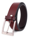 Zacharias MenS Artificial Leather Combo Pack Of 2 Belt (Aj02_Brown_Free Size) (Pack Of 1)