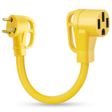 Kohree 30 Amp to 50 Amp RV Plug Adapter 18, Heavy Duty RV Dogbone Electrical Adapter 30A Male to 50A Female Power Cord with Grip