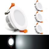 2.5 inch Dimmable LED Recessed Lighting, 5W Retrofit Downlight, 6000K Daylight White, CRI 80 with LED Driver, as AC 110V Ceiling