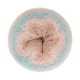 Scheepjes Whirl Yarn Cake 1 x 1094 yd (1000 m) 795 Pastel Parfait, Cotton-Acrylic Blend, Long Gradient Colorway