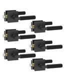 Asidrama 6 Pack Black Privacy Door Handles, Door Lever with Door Knobs Indoor for Bedroom or Bathroom, Heavy Duty Door Handles I