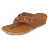 Ortho Joy Doctor Slipper For Women Fancy || Orthopedic Women'S Fashion Slipper || Comfortable Slippers For Women,Brown,5,B0C3VQRFNY