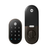 Google Nest x Yale Lock - Tamper Proof Smart Lock for Keyless Entry - Keypad Deadbolt Lock for Front Door - Black Suede