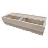 Wise BM1145-1B-990 Premier Series Pontoon 50-Inch Bench Base Only, Platinum
