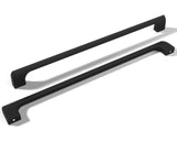 monti hardware | 10 Pack Flat Black 10 Inch Hole Center | Solid Metal Cabinet Handles Bathroom Home Decor Drawer Pulls | Stainle