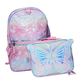 Elecart Backpack with Lunch Box Set 17L | Girls School Bag with Insulated Lunch Bag Polyester Backpack with Padded Straps, Spaci