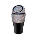 idain Bling Rhinestone Auto Garbage Can Car Trash Can with Lid Mini Garbage Bin for Automotive Car, Home, Office, Kitchen, Bedro