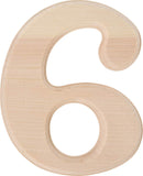 Hillman 847327 Pine House Number 6, 6.5-Inch Wood