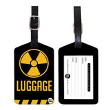 Nutcase Designer Luggage Travel Baggage Tags Set Of 2 With Name Card Inside Hazardous