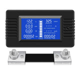 DC Multifunction Battery Monitor Meter,0-200V,0-100A (Widely Applied to 12V/24V/48V RV/Car Battery) LCD Display Digital Current