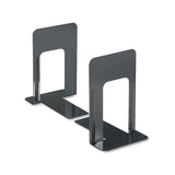 Universal FBA_UNV54095 Economy Bookends, Nonskid, 5 7/8 x 8 1/4 x 9, Heavy Gauge Steel, Black