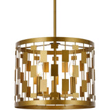 Living District Indoor Modern Home Decorative Bright Ceiling Levante 3 Lights Pendant In Brass