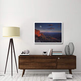 Moon Over Canyonlands National Park From Green River Overlook, Utah-Paper Art-42,,X32,,