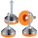 4 PCS Heavy Duty Leveling Feet, Leg Leveler with Base, Adjustable Leveling Feet with M8 Thread, Great Load Capacity for Workbenc