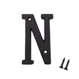 YICC 3 Inch House Letters, Cast Iron Mailbox Letter/Home Address Letter, Letter N