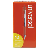 Universal UNV15532 1 mm Comfort Grip Retractable Ballpoint Pen Medium, Red (1 Dozen)