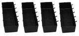 JSP Manufacturing Heavy Duty Black Peg Board Storage Bin - Parts Storage Bins Hooks to Peg Tool Board Workbench Craft (4)
