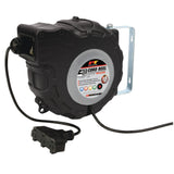 Performance Tool W2278 40ft 12-Gauge Retractable Power Cord Reel with Spring Loaded Auto-Rewind
