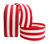 Ribbon Bazaar Grosgrain Mono Stripes 7/8 inch Red 20 Yards 100% Polyester Ribbon
