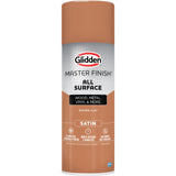 Glidden Master Finish 12 oz. Satin Brown Clay Interior/Exterior All Surface Spray Paint and Primer