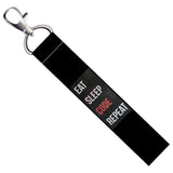 Isee 360 Eat Sleep Code Repeat Quotes Lanyard Tag With Swivel Lobster For Gift Luggage Bags Backpack Laptop Bags L X H 5 X 0.8 I