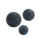 Heavenglow 3 Pieces Massage Balls Compact Myofascial Balls For Foot Training Lower Back Black Blue