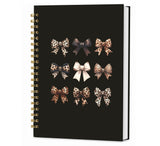 KDHTY Coquette Leopard Notebook,Cute Journal Preppy School Supplies Aesthetic Notebooks for women,Cheetah Notebook Spiral Hardco