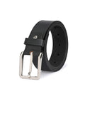 Pacific Gold Genuine Leather Belt For Men Colour Black For Waist Size 30 Inch