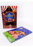 Pack Of 4 Carnival Theme Big Size Diaries|Carnival Theme Return Gift For Kids