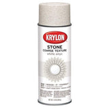 Krylon K18213 Coarse Stone Texture Finish Spray Paint, White Onyx, 12 Ounce