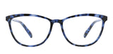 Peepers by PeeperSpecs Women's Bengal Cat-Eye Blue Light Blocking Reading Glasses, Navy Tortoise, 54.9 + 1.25