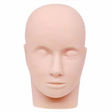 Czrleaty Makeup Mannequin Head, Cosmetology Mannequin Head Face for Makeup or Lash Extention Soft Rubber Doll Head for Makeup
