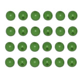 100pcs 16mm Round Wooden Beads with 4mm Hole - Apple Green Wood Bead for Macrame, Garland & Craft Projects