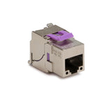 Keystone Jack, Cat6A, Shielded, ToolLess. Bag.
