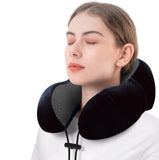 Inflatable Travel Neck Pillow, Air Filled UShape Pillow For Camping, Hiking And Travel, Ultralight Compressible Lumbar Support