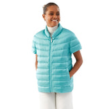 MARTHA STEWART Womens Puffer Vest, Lightweight WaterResistant Down Vest, Womens Outerwear Vests