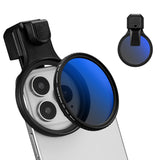 K&F CONCEPT 58mm Press-on CPL Phone Lens Filter Kit, Polarizing Filter Compatible with iPhone 17/16/15/14/13/12 Standard, 16/15/