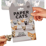 DIY Paper Cats Origami Kit, Cute Animals Shaped 3D Origami Kit, Christmas Decoration Kits, Fold Your Own Papers Cat, Christmas G