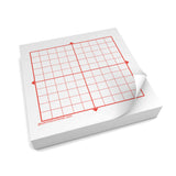 Geyer Instructional Products 151215 10x10 Square XY Axis, Graphing PostIt Notes, 4 packs of 100 sheets, 400 sheets total