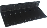 8 Pack - L 5 x H 2 x W1.5, 5mm Thick Black L Shelf Bracket, Iron Shelf Brackets, Metal Shelf Brackets, Floating Shelf, Shelf Sup