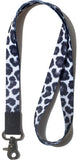 DQL Neck Lanyard Keychain Holder for Men and Women - Cool Lanyards for Keys Wallet and ID Badge Holder (Modern Leopard)