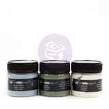 Prima Marketing Inc. Finnabair Art Extravagance Texture Fantasy Patina Paste Old Walls, Cool Grey/Moss/Cream