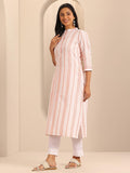 Libas Women'S Cotton Ethnic Motifs Straight Kurta (37241 White White Xl