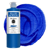 DA VINCI PAINTS Professional Artist Fluid Acrylic Paint, Ultramarine Blue, 16oz