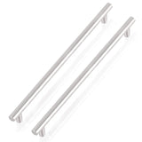Gobrico Stainless Steel T-bar Cabinet Handles and Knobs Euro Style Furniture Drawer Pull 10/256mm Hole Center- 50 Pack