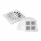 Disposable Shower Drain Hair Catcher Mesh Stickers, 10 Pack